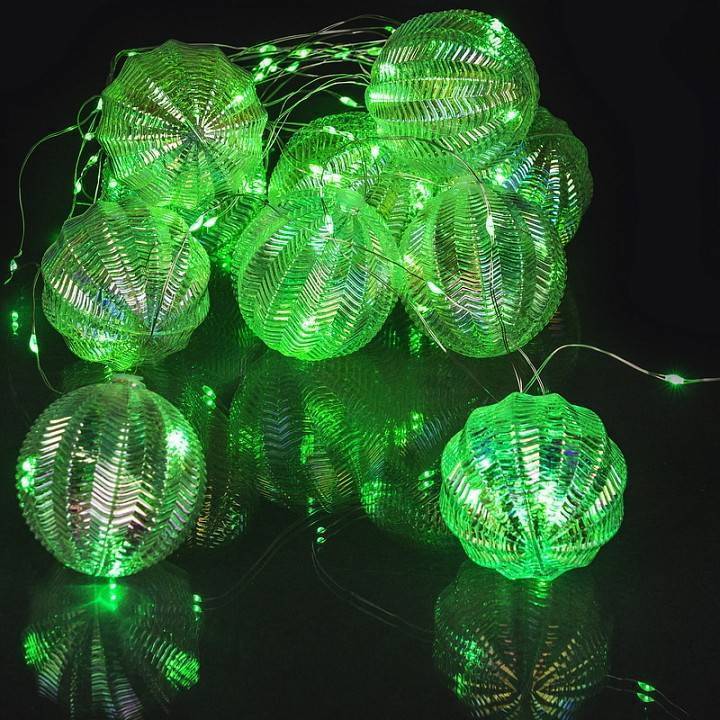 Гирлянда с насадками Sneha Снежинки 20 LED 4 м A-447 GN