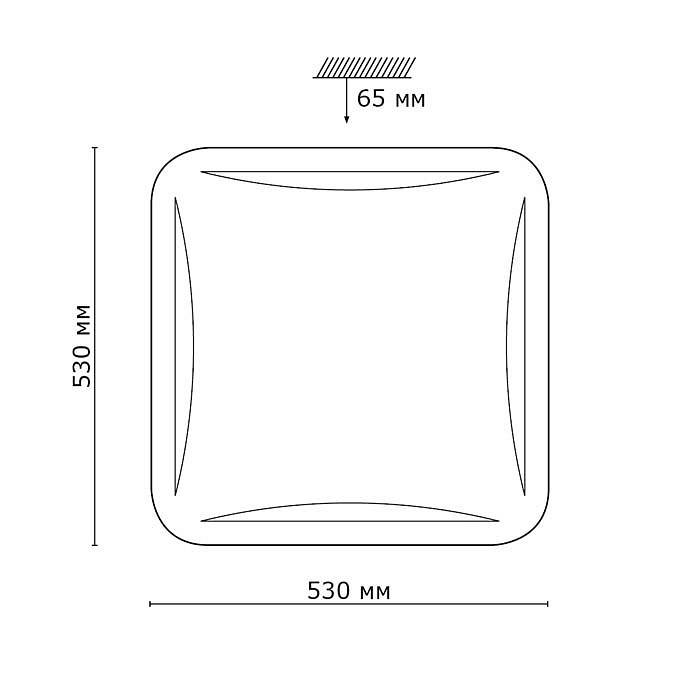 Светильник накладной Sonex Krona 2055/EL