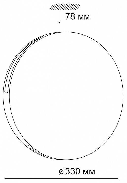 Накладной светильник Sonex Vale 3040/CL