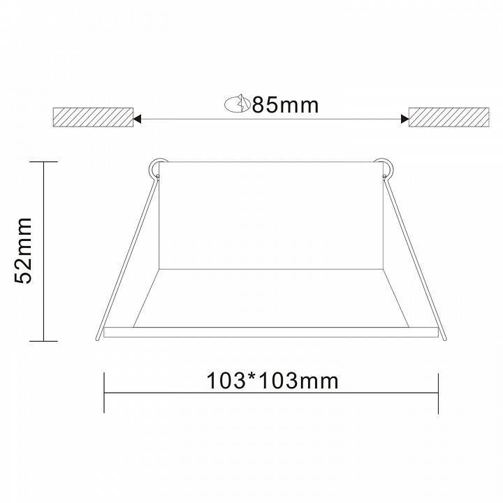 Встраиваемый светильник ST-Luce Grosi ST207.518.01