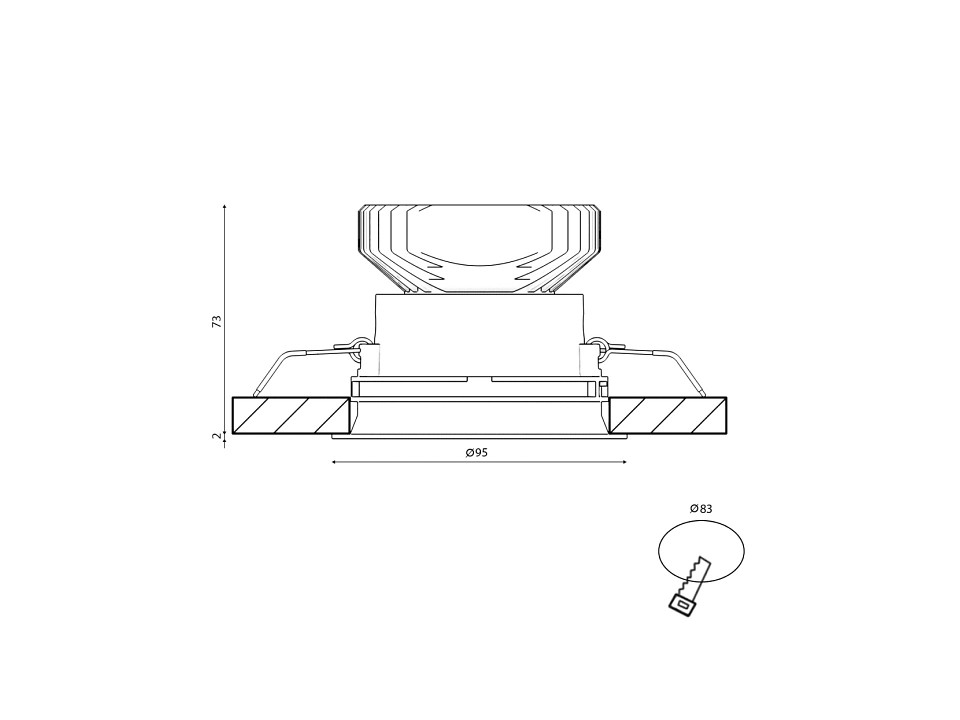 Корпус на 1 пост SWG PRO COMBO COMBO-44-BL