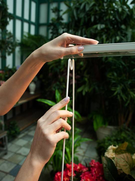 Подставка для цветов Uniel UFP-G20S H80 WHITE UL-00007140