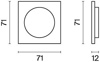 Накладка для диммера Voltum S70 VLS002005