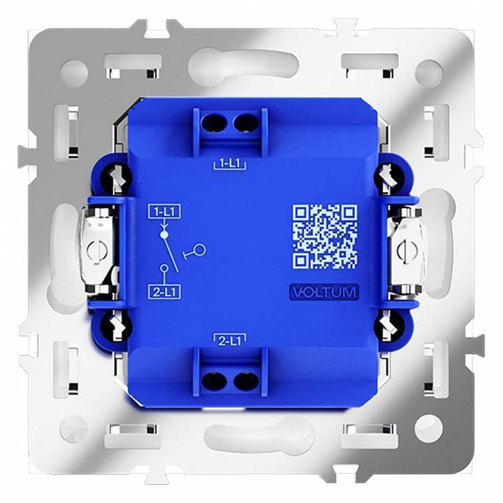 Выключатель одноклавишный без рамки Voltum S70 VLS010103