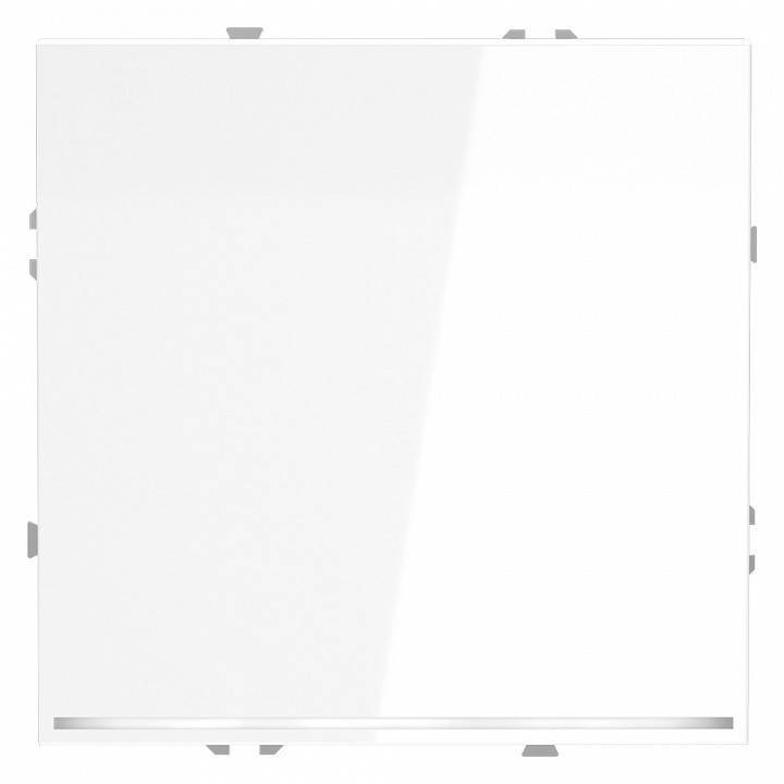 Выключатель проходной одноклавишный с подсветкой без рамки Voltum S70 VLS010401