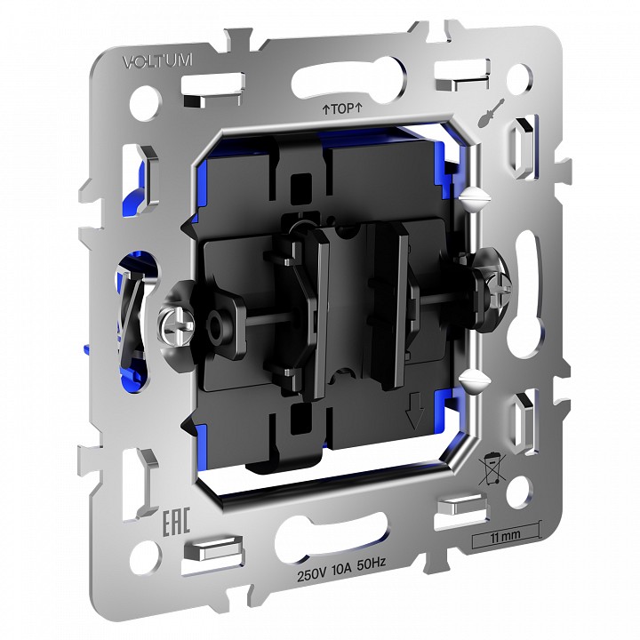 Механизм выключателя одноклавишного Voltum S70 VLS0106M