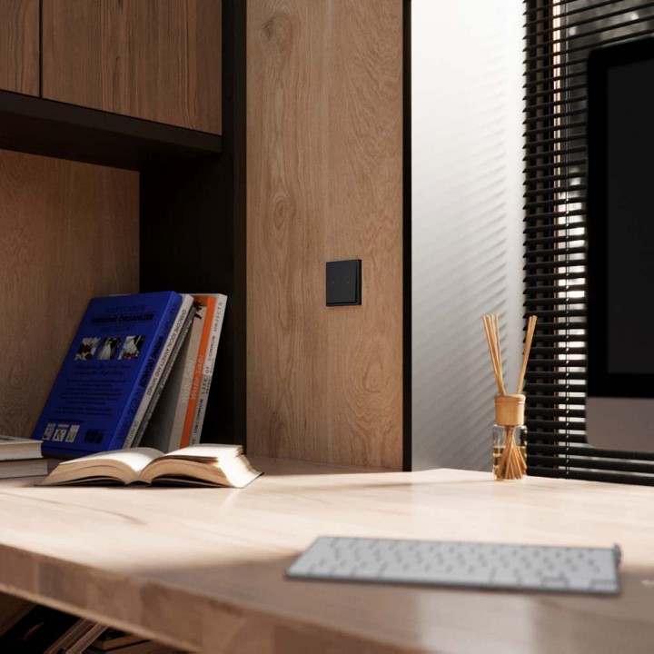 Выключатель для жалюзи без рамки Voltum S70 VLS020708