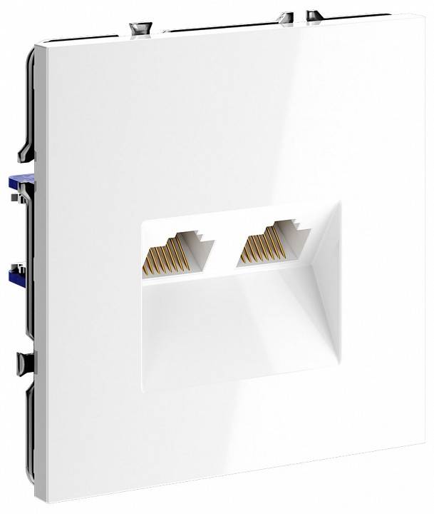 Розетка двойная Ethernet RJ-45 без рамки Voltum S70 VLS060201