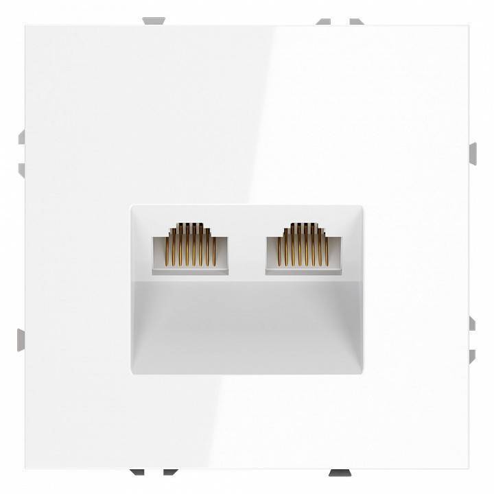 Розетка двойная Ethernet RJ-45 без рамки Voltum S70 VLS060201