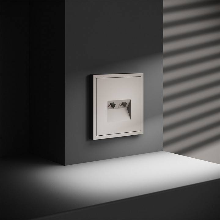 Розетка двойная Ethernet RJ-45 без рамки Voltum S70 VLS060203