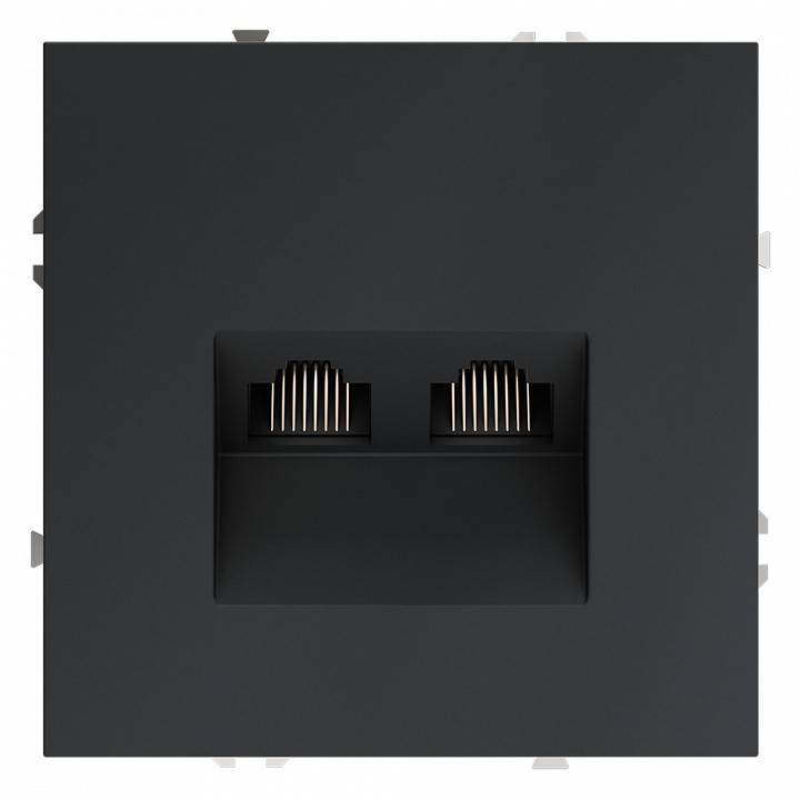 Розетка двойная Ethernet RJ-45 без рамки Voltum S70 VLS060207