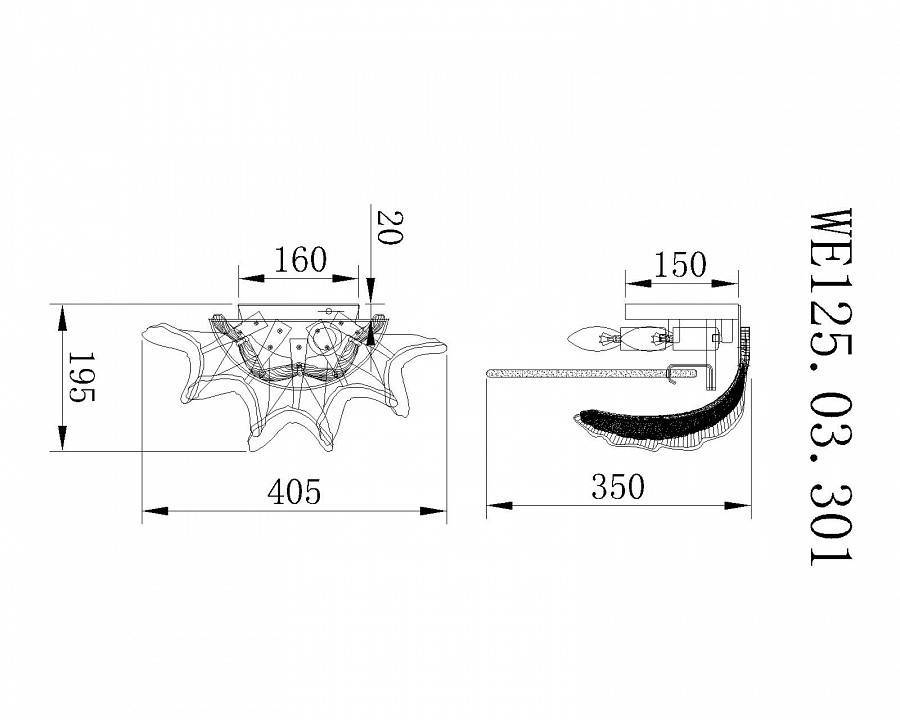 Накладной светильник Wertmark Alexia WE125.03.301