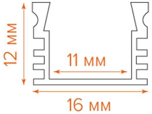 Короб накладной Wolta  WAP-S-16/12/2000-A