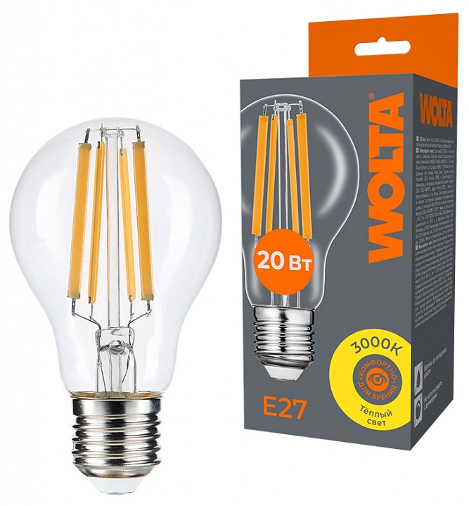 Лампа светодиодная Wolta  WF-A60-20W3KE27