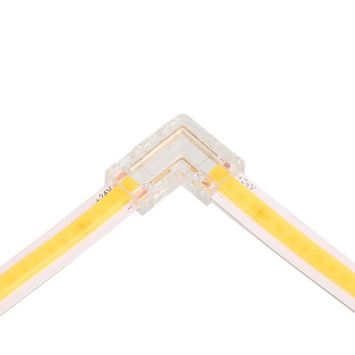 Соединитель лент угловой жесткий Wolta  WLS-2PIN-COB-8MM-L