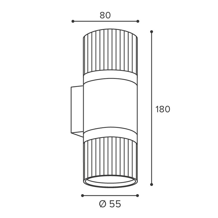 Накладной светильник Wolta DUO WSL-GU10/W19WG-2