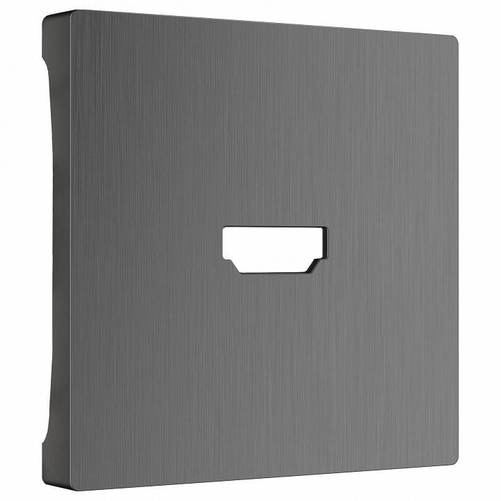 Накладка для розетки HDMI Werkel графит рифленый W1196004