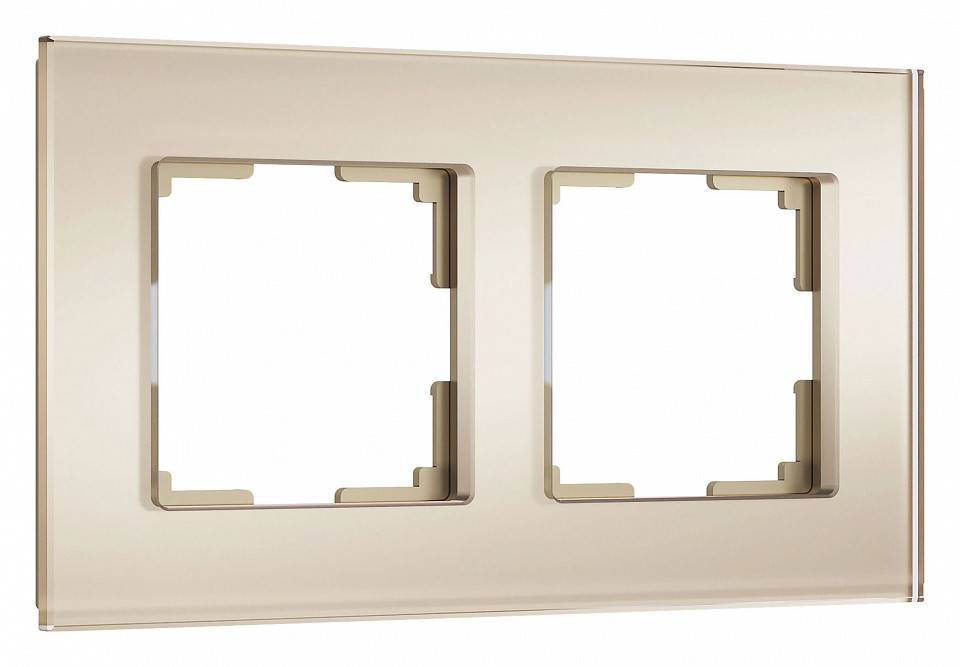 Рамка на 2 поста Werkel Senso шампань soft-touch W0023111