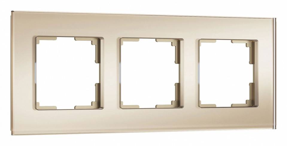 Рамка на 3 поста Werkel Senso шампань soft-touch W0033111