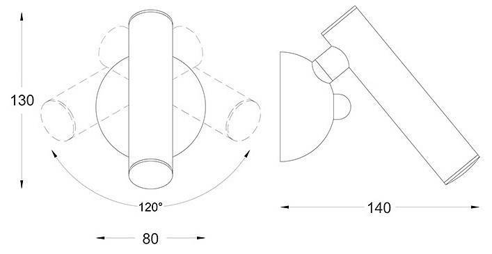 Бра Zuma Line Loya W0461-01A-F7F7