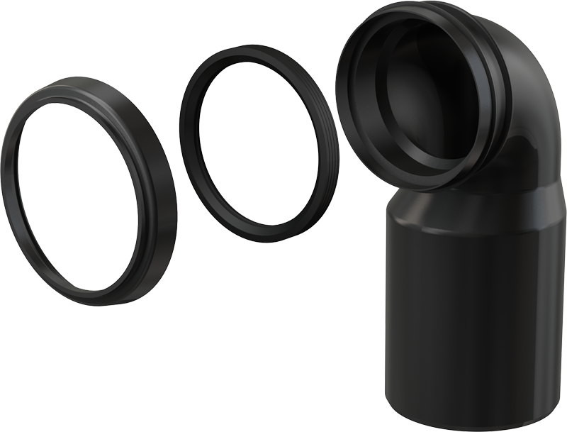 Колено стока Alca Plast M906 90/110 мм M906