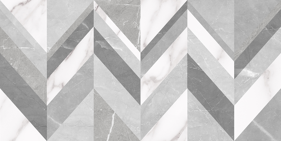 Плитка настенная Laparet Venus серый узор 200х400 мм 08-00-06-2681