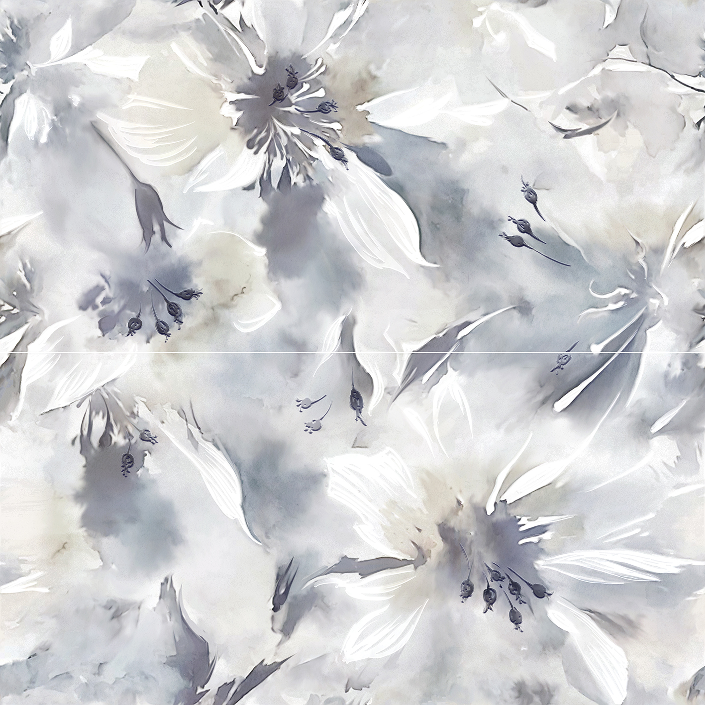 Панно Laparet Fiore VT\A672\2x\48000R 80x80 см глянцевое обрезное VT\A672\2x\48000R