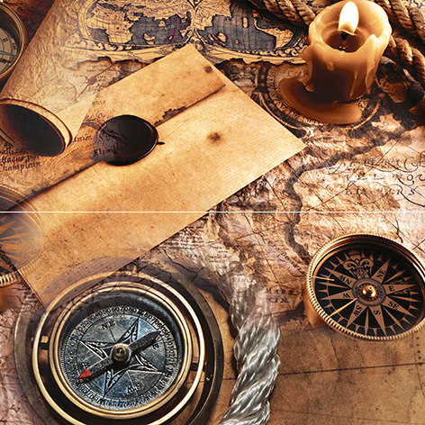 Панно Ceramica Classic Adventure 40х40 см (из 2 плиток) P2D195