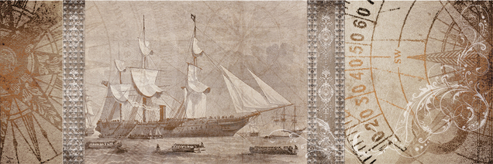 Декор универсальный LB-CERAMICS Il Mondo 3 20х60 см 1664-0020-1001