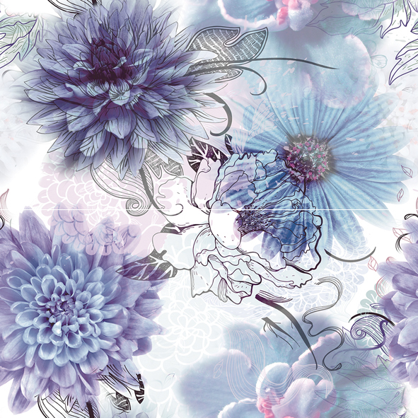 Панно Keros Astra Frios из 2-х плиток 50х50 см х9999028589