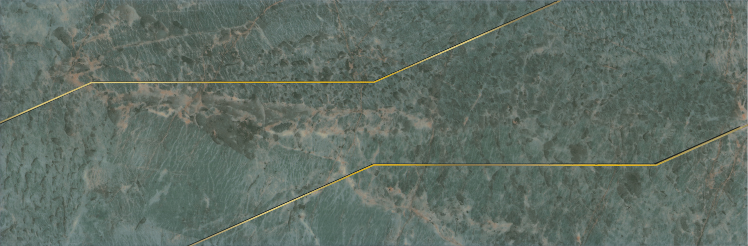 Декор Kerama Marazzi Эвора зеленый глянцевый обрезной 30х89.5 см OS\C214\13116R