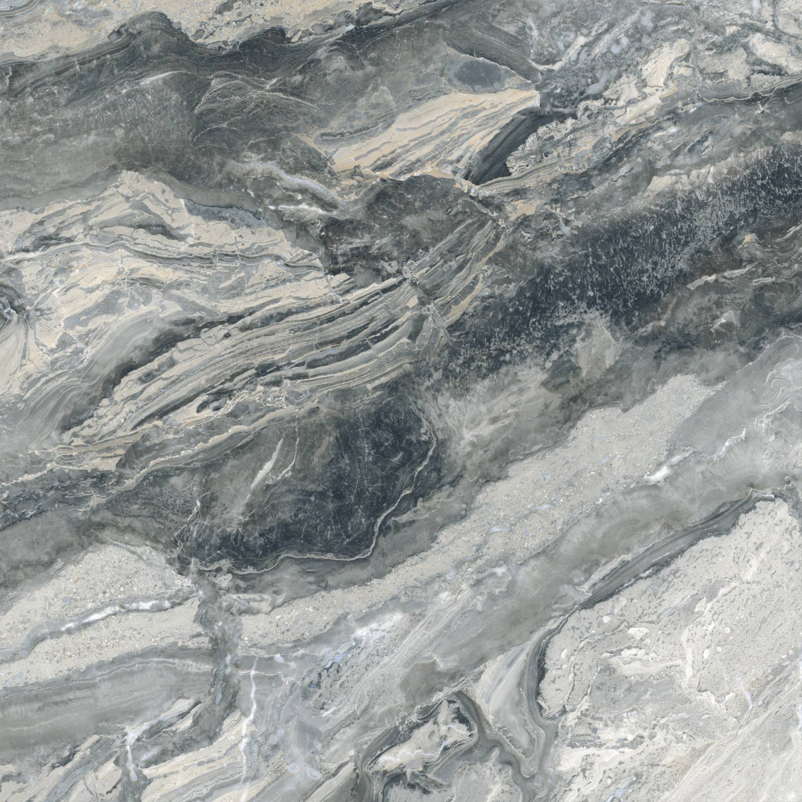 Керамогранит Alma Ceramica Persia Graphite полированный 600x600x8 мм 6060PRS25P