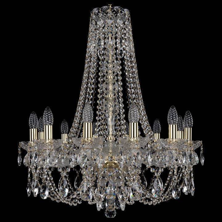 Подвесная люстра Bohemia Art Classic 11.21 12 ламп h-74 11.21.12.220.h-74.Gd.Sp