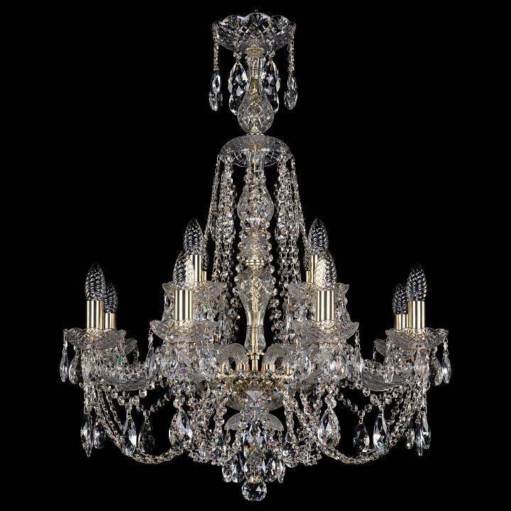 Подвесная люстра Bohemia Art Classic 11.21 12 ламп XL-82 11.21.8+4.220.XL-82.Gd.Sp