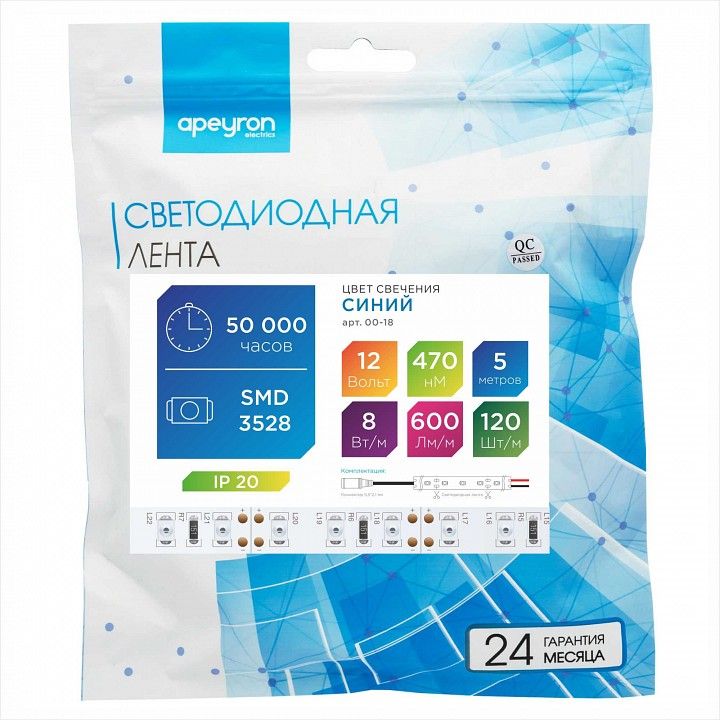 Лента светодиодная Apeyron Electrics  00-18