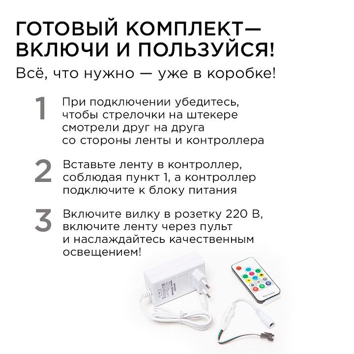 Комплект с лентой светодиодной Apeyron Electrics  10-93
