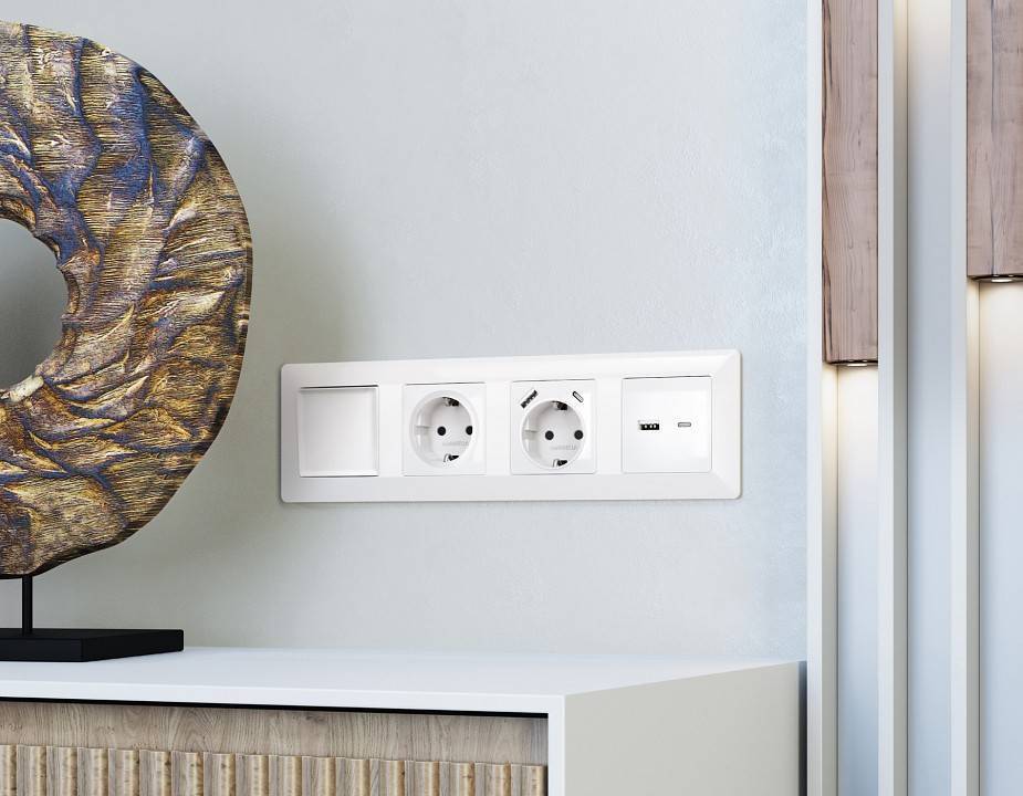 Рамка на 2 поста Ambrella Volt Line AF110102