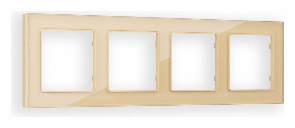 Рамка на 4 поста Ambrella Volt Platos Стекло органическое AF330604