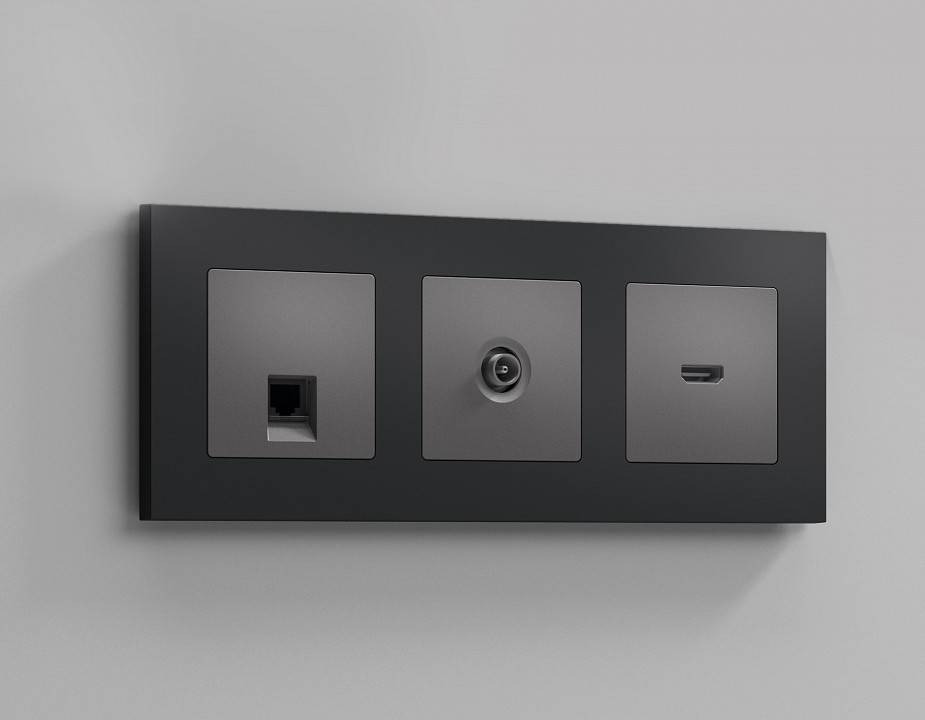 Накладка для розетки HDMI Ambrella Volt Quant AP6640