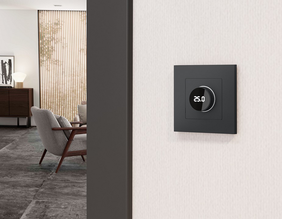 Накладка для терморегулятора электромеханического для теплого пола Ambrella Volt ALFA AP9058