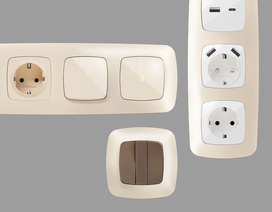 Рамка на 5 постов Ambrella Volt Ecta OF140335