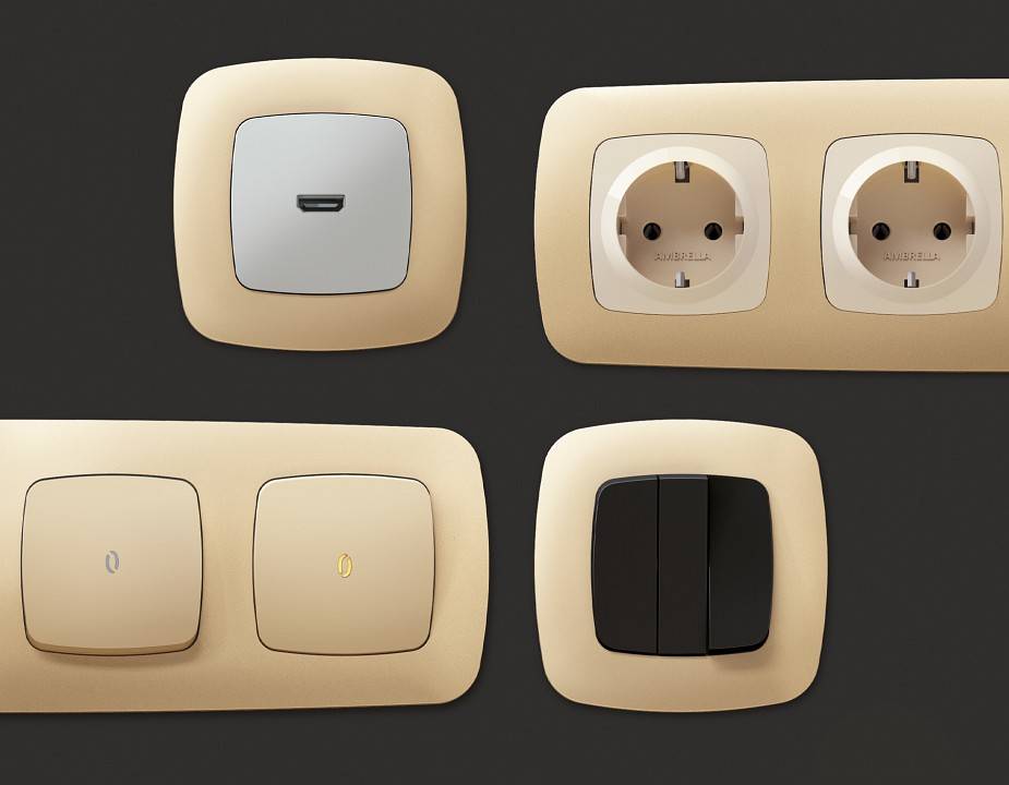 Рамка на 1 пост Ambrella Volt Ecta OF140601