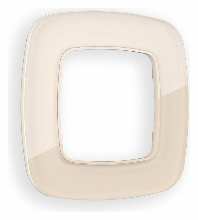 Рамка на 1 пост Ambrella Volt Radian Стекло органическое OF320301