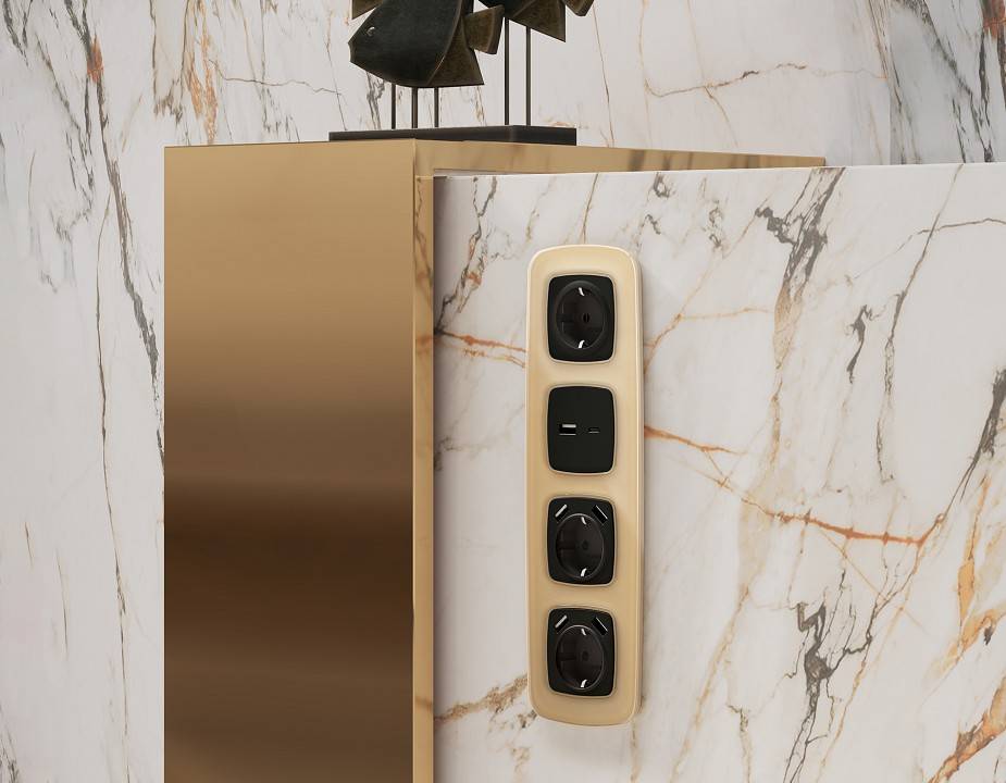 Рамка на 2 поста Ambrella Volt Radian Стекло органическое OF320602