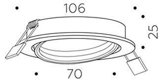 Встраиваемый светильник Ambrella light C C7653