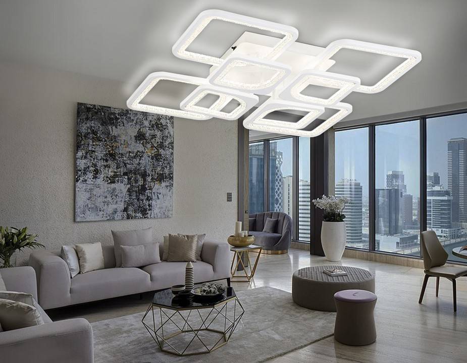 Потолочная светодиодная люстра Ambrella light FA FA4423 108 Вт с пультом FA4423