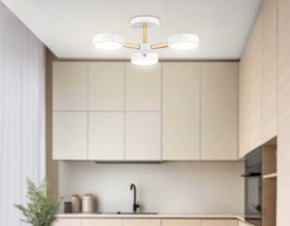 Люстра на штанге Ambrella light Fusion 1 лампа FL4821