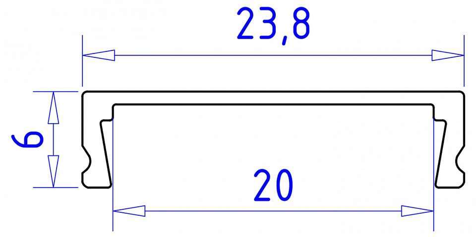 Профиль накладной Ambrella Light GP GP1800WH