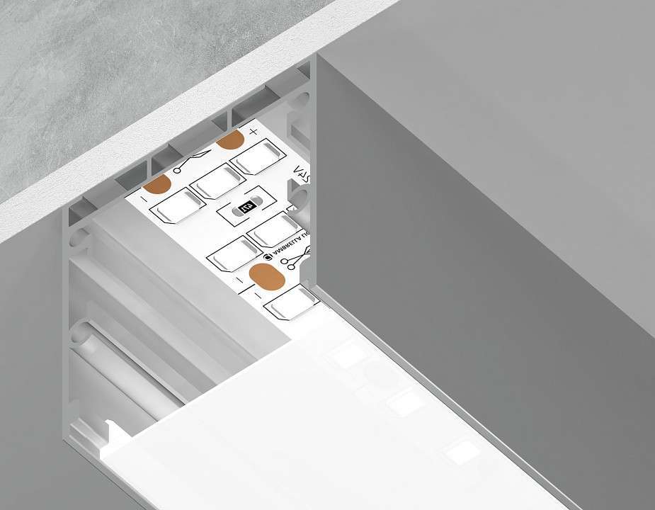 Профиль для светодиодной ленты Ambrella Light Profile System GP GP2550AL накладной GP2550AL