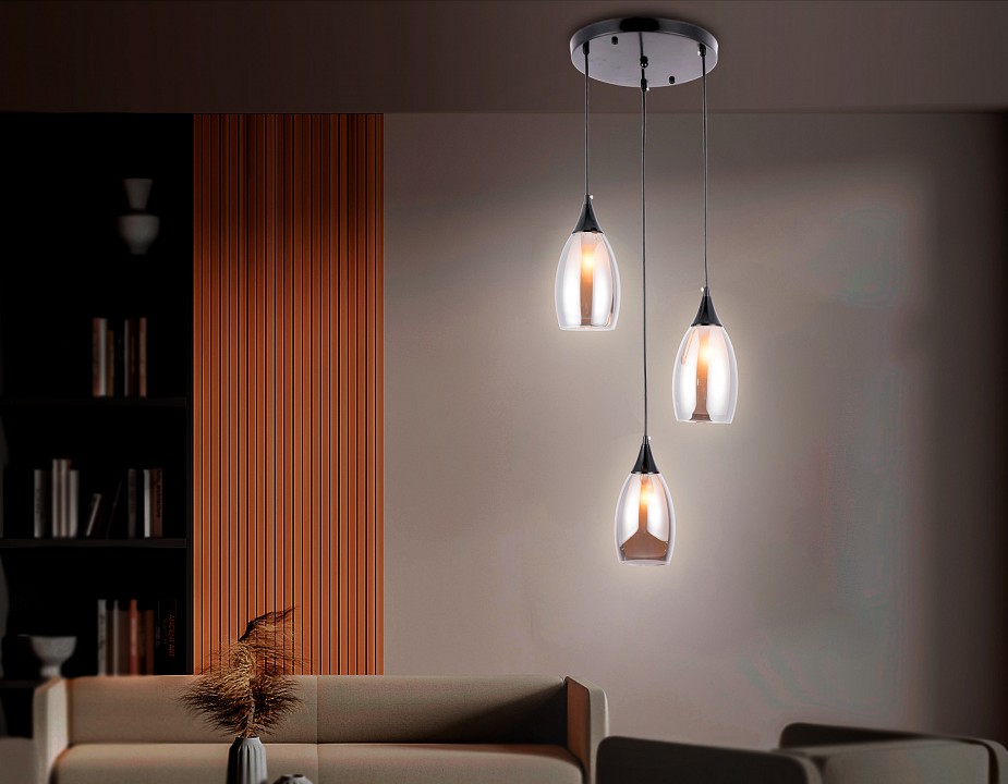 Подвесной светильник Ambrella light TR TR3550 1xE27 черный/золото TR3550